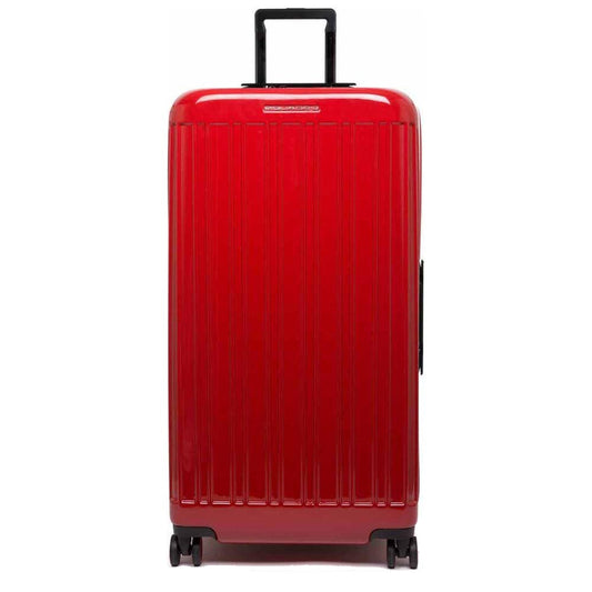 Piquadro Red Polycarbonate Luggage Trolley