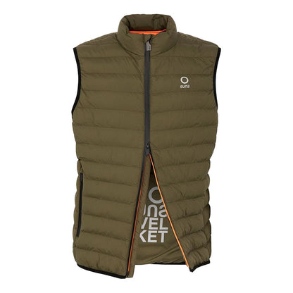 Suns Green Polyester Sleeveless Jacket