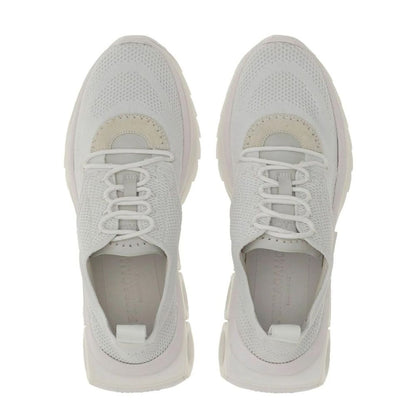 Salvatore Ferragamo White Knit Running Sneakers