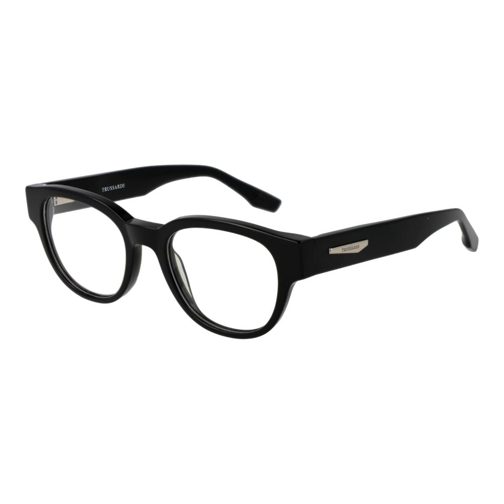 Trussardi Black Men’s Optical Glasses – Full-Rim Frame