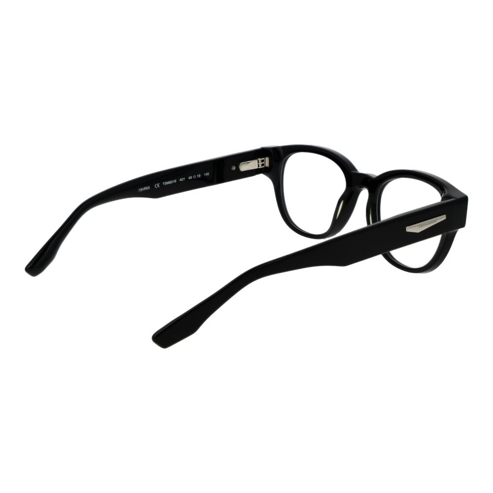 Trussardi Black Men’s Optical Glasses – Full-Rim Frame