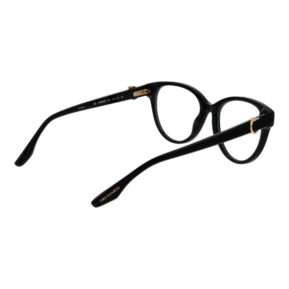 Trussardi Black Women’s Optical Glasses – Full-Rim Frame
