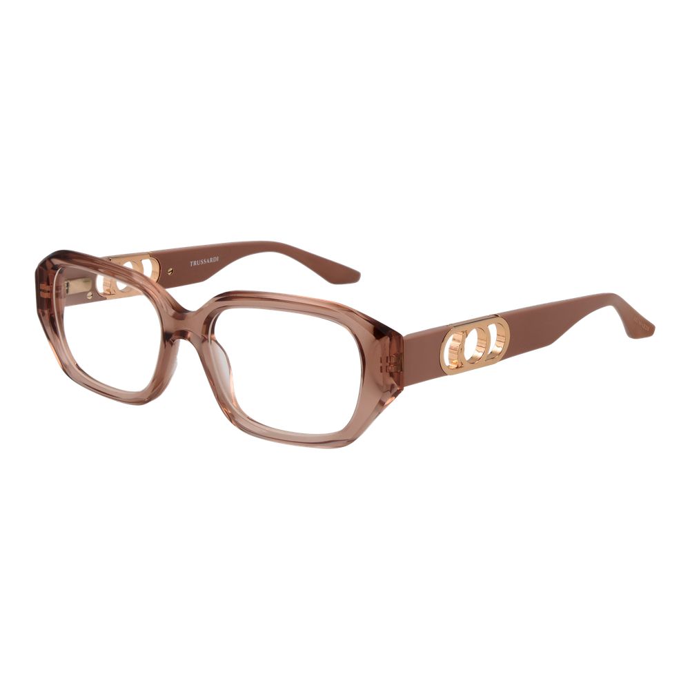 Trussardi Women’s Optical Glasses – Rose Square Frame, 52mm