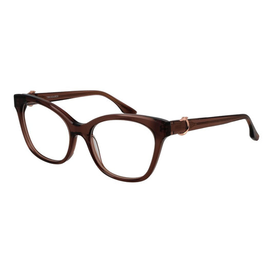 Trussardi Women’s Optical Glasses – Brown Cat Eye Frame