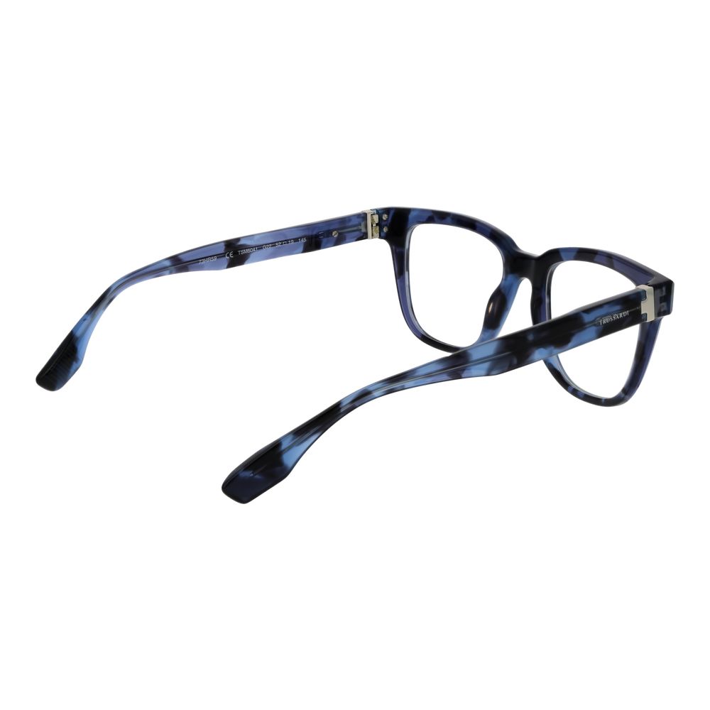 Trussardi Blue Men’s Optical Glasses – Square Full-Rim Frame