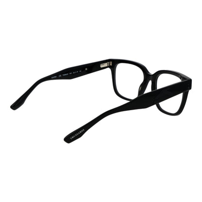 Trussardi Black Men’s Optical Glasses – Square Full-Rim Frame