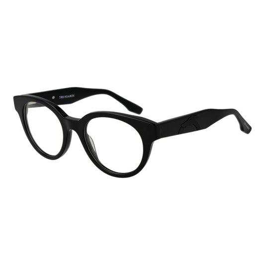 Trussardi Unisex Optical Glasses Frame – Black Full-Rim Design