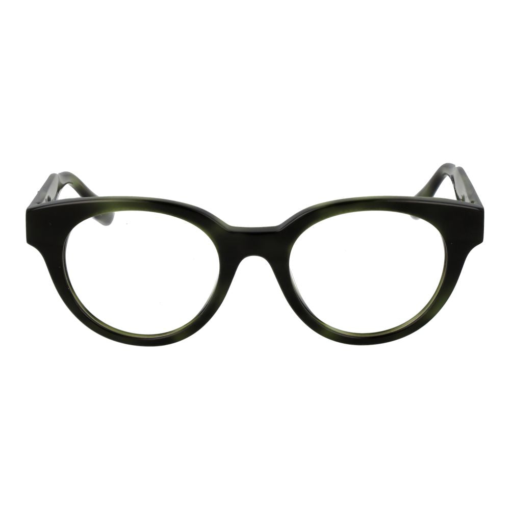 Trussardi Green Unisex Optical Glasses – Full-Rim Frame