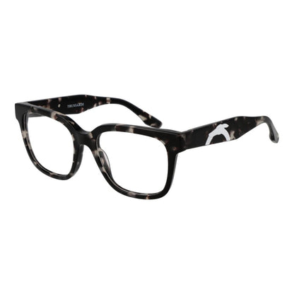 Trussardi Black Men’s Optical Glasses – Square Full-Rim Frame