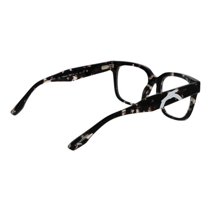 Trussardi Black Men’s Optical Glasses – Square Full-Rim Frame