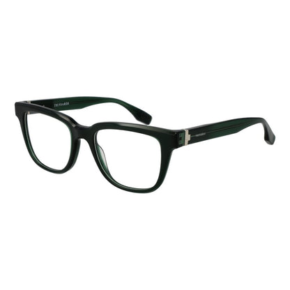 Trussardi Green Men’s Optical Glasses – Rectangle Full-Rim Frame