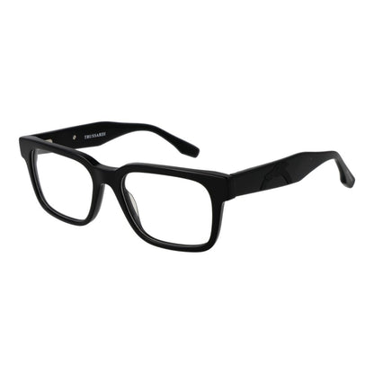 Trussardi Black Unisex Optical Glasses – Rectangle Full-Rim Frame