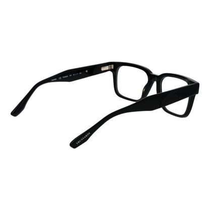 Trussardi Black Unisex Optical Glasses – Rectangle Full-Rim Frame
