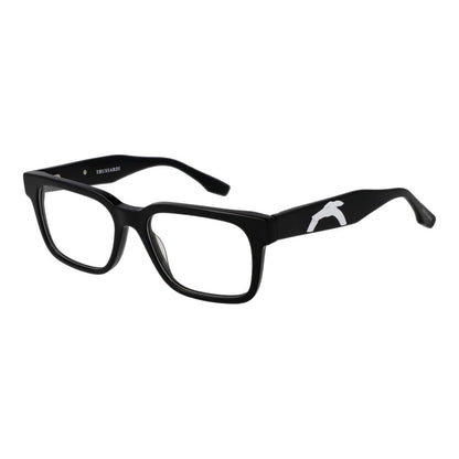 Trussardi Black Unisex Optical Glasses – Rectangle Full-Rim Frame