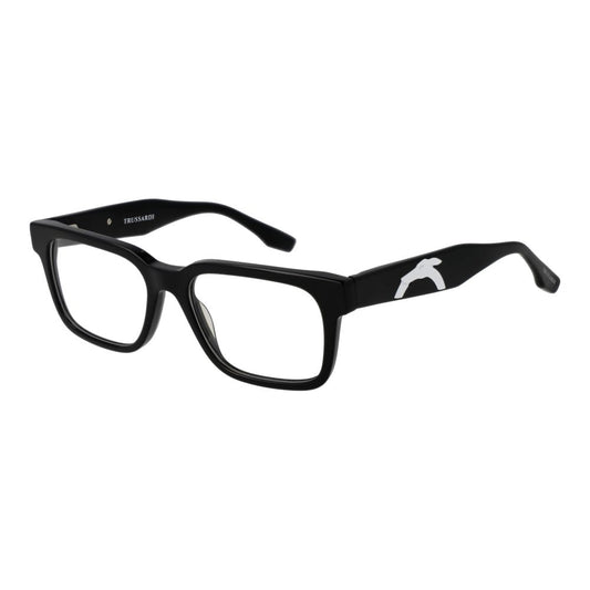 Trussardi Black Unisex Optical Glasses – Rectangle Full-Rim Frame