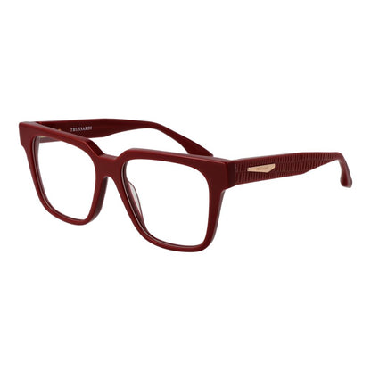 Trussardi Red Women’s Optical Glasses – Square Full-Rim Frame
