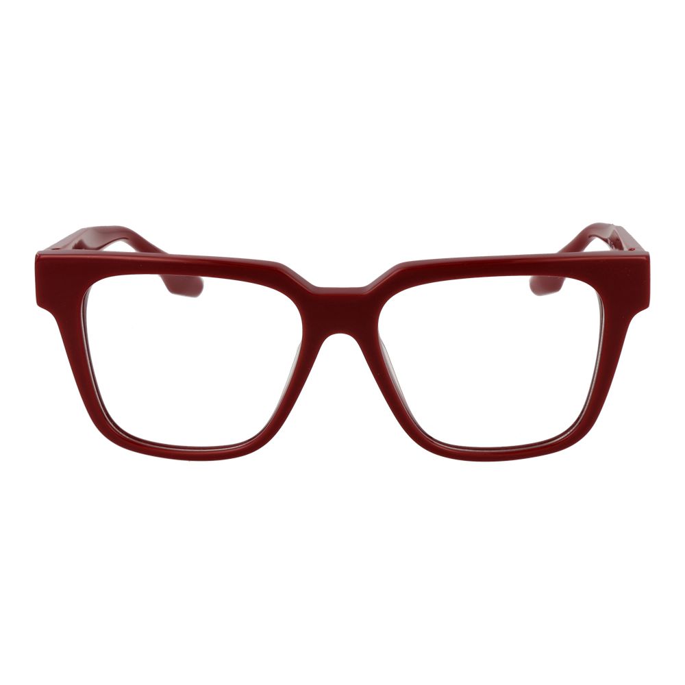 Trussardi Red Women’s Optical Glasses – Square Full-Rim Frame
