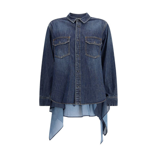Sacai Denim and Satin Shirt