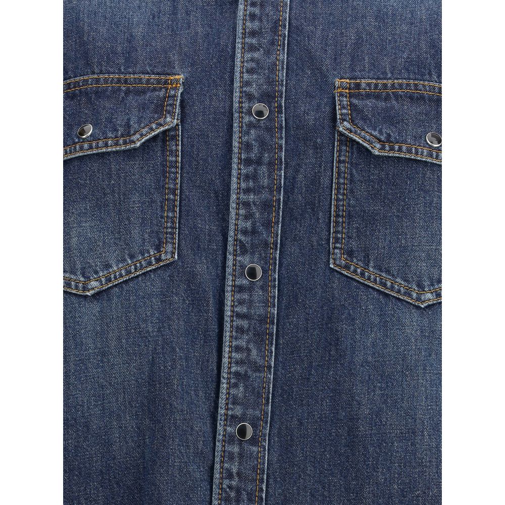 Sacai Denim and Satin Shirt