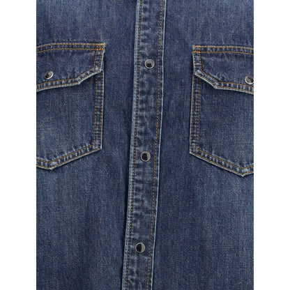 Sacai Denim and Satin Shirt