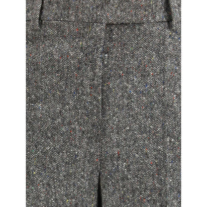 Valentino Bottonato Natté Wool Trousers