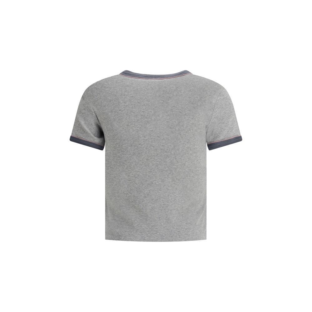 Chloé Baby Fit Logo T-shirt in Gray Cotton