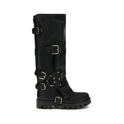 Dolce & Gabbana Rubber and Leather High Boots