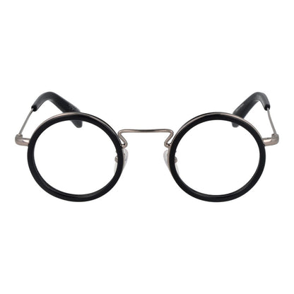 Yohji Yamamoto Men’s Optical Glasses – Black Round Frame, 44mm
