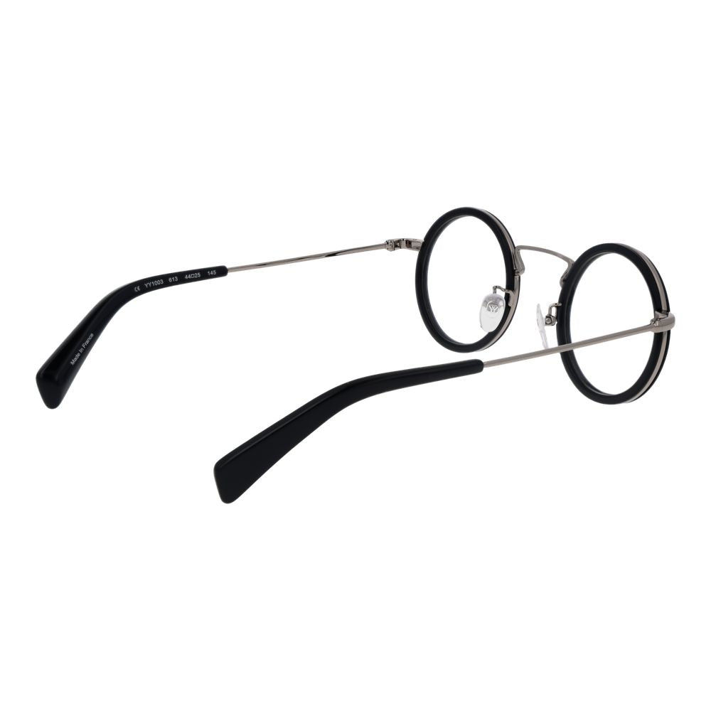 Yohji Yamamoto Men’s Optical Glasses – Black Round Frame, 44mm