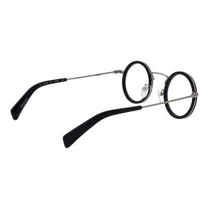Yohji Yamamoto Men’s Optical Glasses – Black Round Frame, 44mm