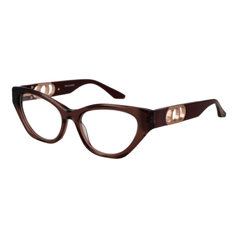 Trussardi Women’s Optical Glasses – Brown Cat Eye Frame
