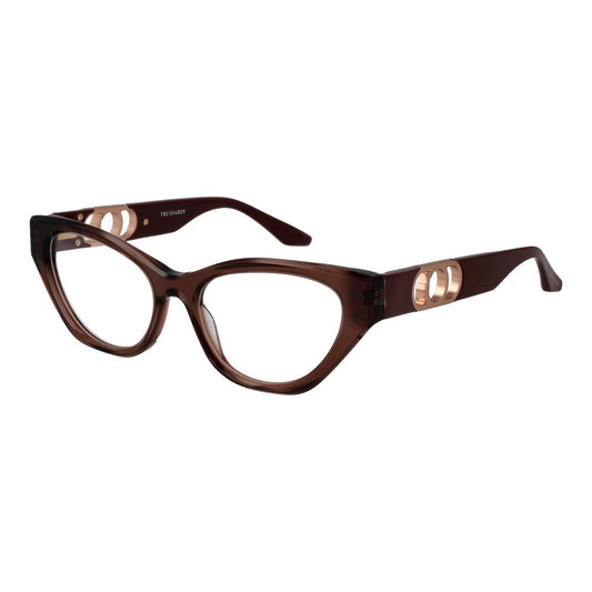 Trussardi Women’s Optical Glasses – Brown Cat Eye Frame