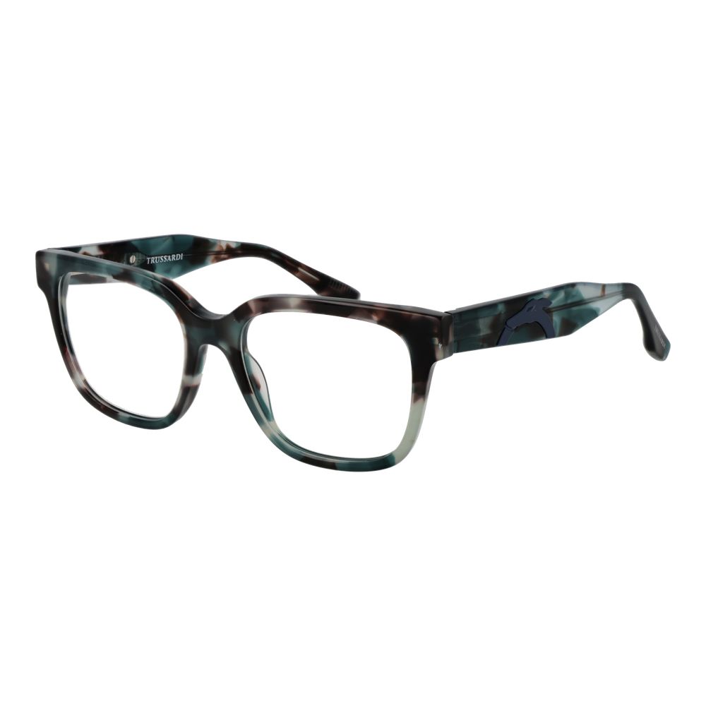 Trussardi Multicolor Men's Optical Glasses – Square Full-Rim Frame