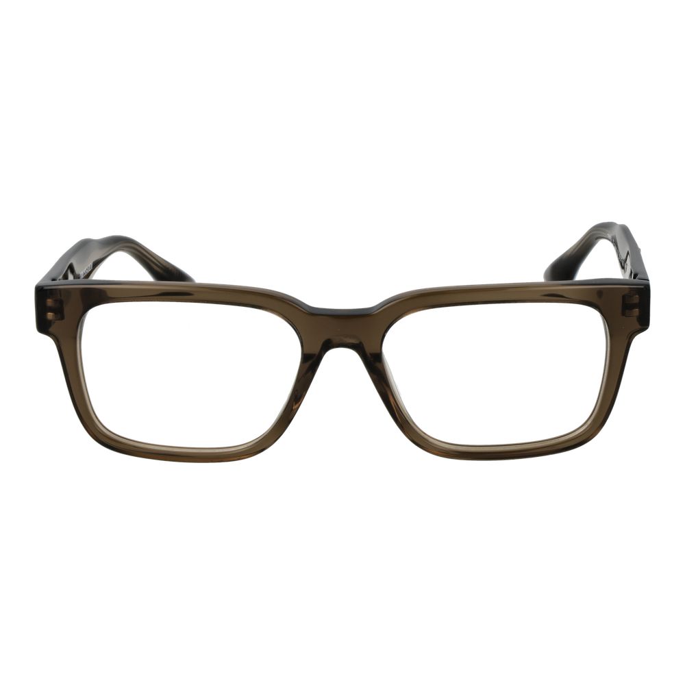 Trussardi Brown Unisex Optical Glasses – Rectangle Full-Rim Frame