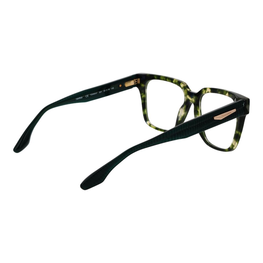 Trussardi Green Women's Optical Glasses – Square Full-Rim Frame