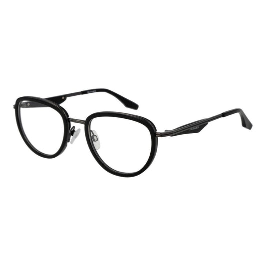 Trussardi Black Men’s Optical Glasses – Full-Rim Frame, 52mm
