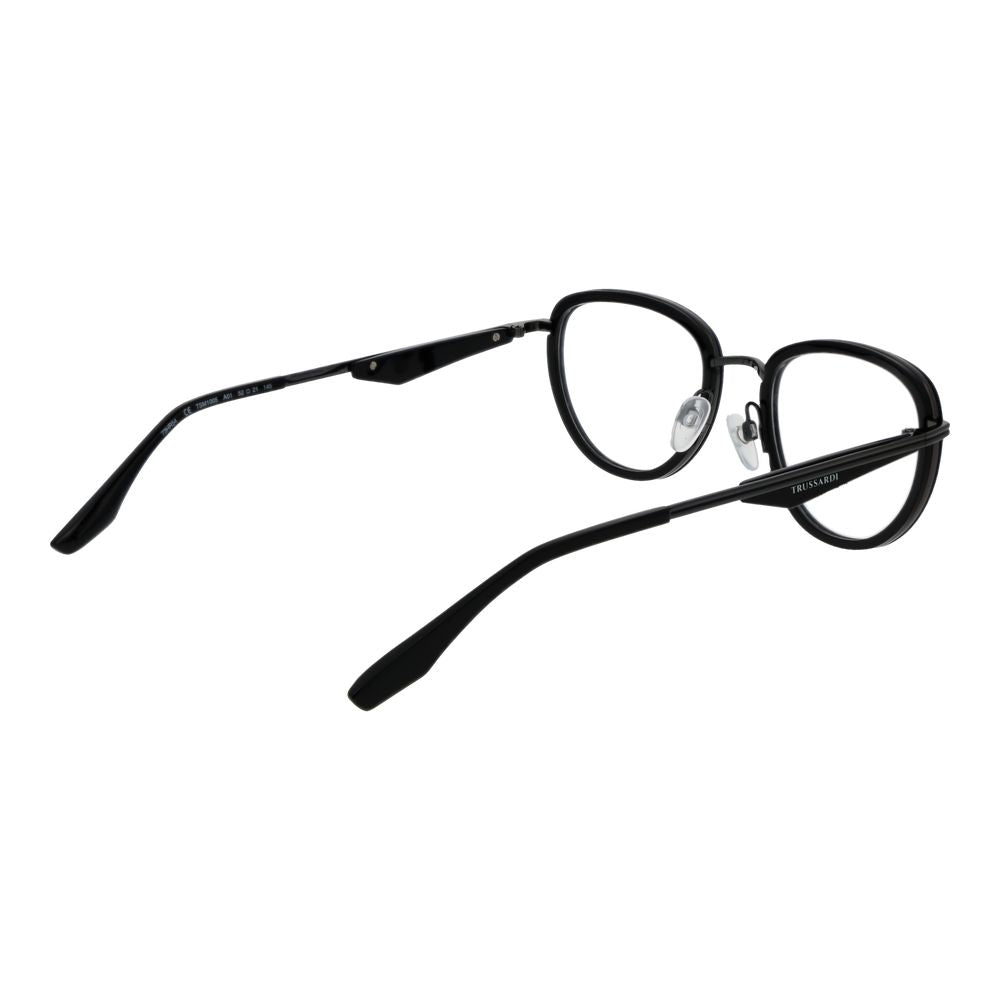 Trussardi Black Men’s Optical Glasses – Full-Rim Frame, 52mm