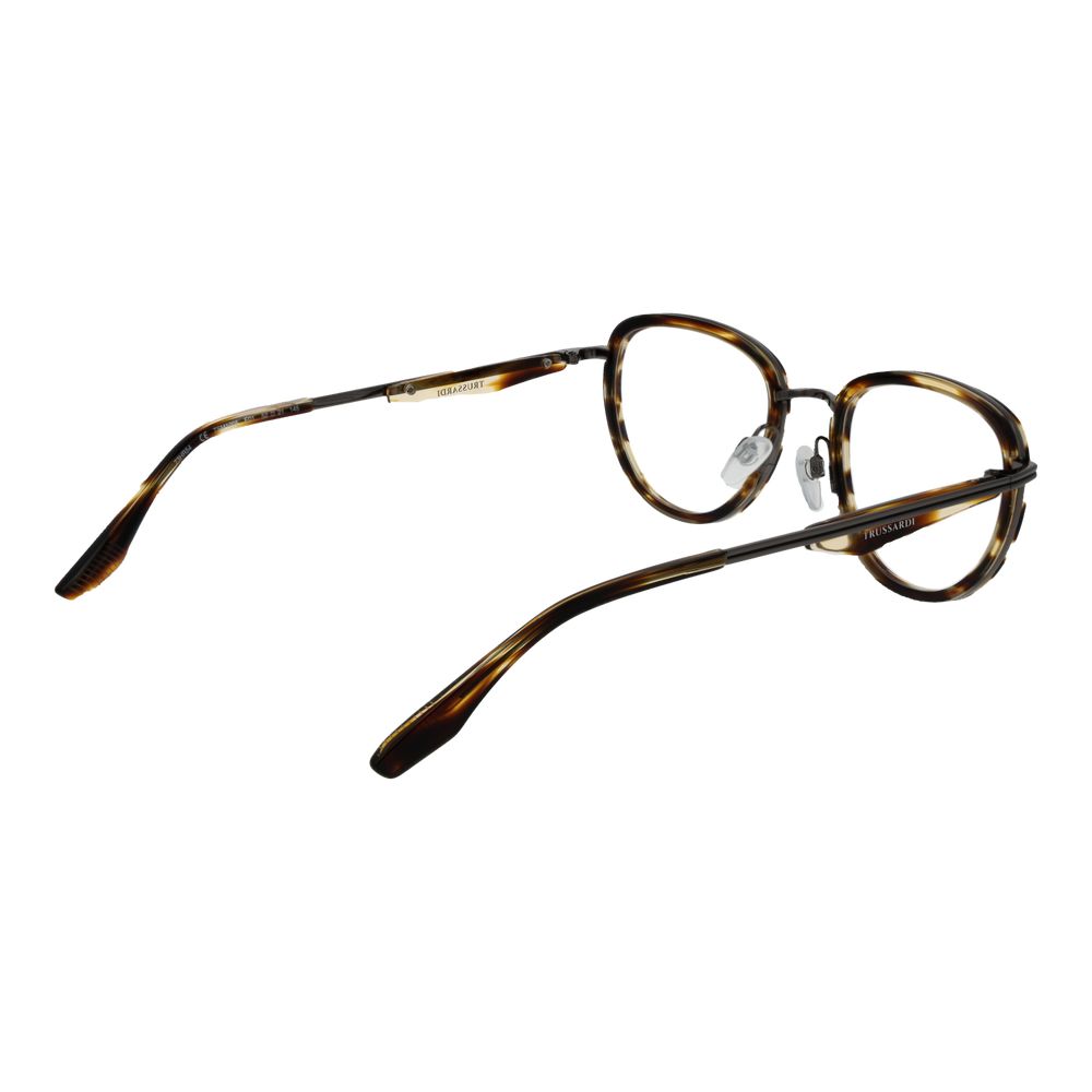 Trussardi Men’s Optical Glasses – Brown Full-Rim Frame