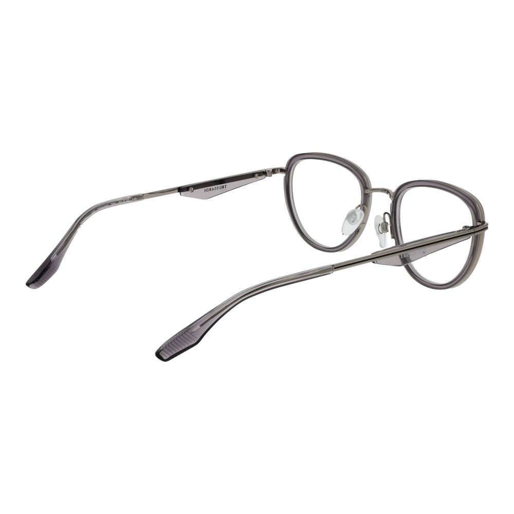 Trussardi Men’s Optical Glasses – Grey Full-Rim Frame, 52mm
