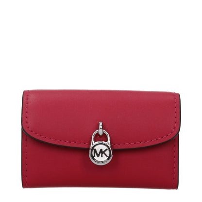 Michael Kors Red Leather Wallet - Chic Coin Purse for Everyday Elegance