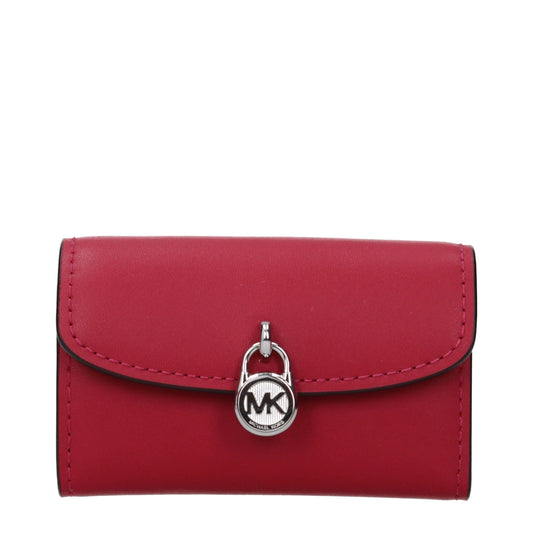 Michael Kors Red Leather Wallet - Chic Coin Purse for Everyday Elegance