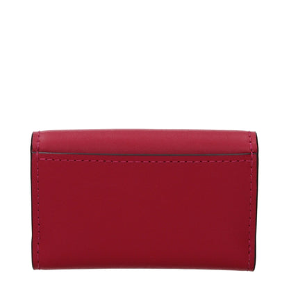 Michael Kors Red Leather Wallet - Chic Coin Purse for Everyday Elegance