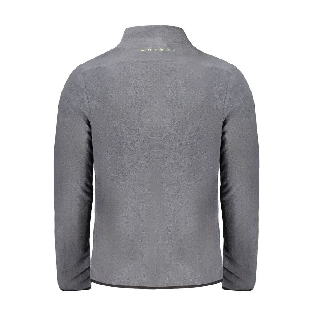 Norway 1963 Gray Polyester Sweatshirt with Zip Pockets