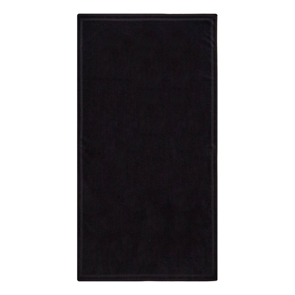 Iceberg Black Cotton Swimwear Beach Towel