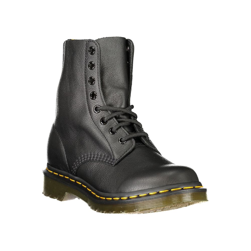 Dr. Martens Black Polyester 1460 Pascal Virginia Lace-Up Ankle Boot