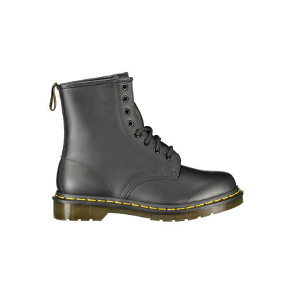 Dr. Martens Black Polyester Ankle Boot - 1460 Smooth with Contrast Details