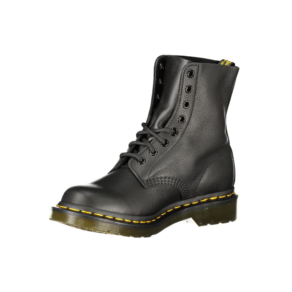 Dr. Martens Black Polyester 1460 Pascal Virginia Lace-Up Ankle Boot