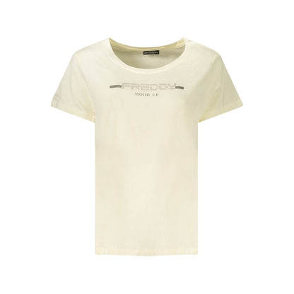 Freddy White Cotton T-Shirt – Effortless Style Meets Comfort