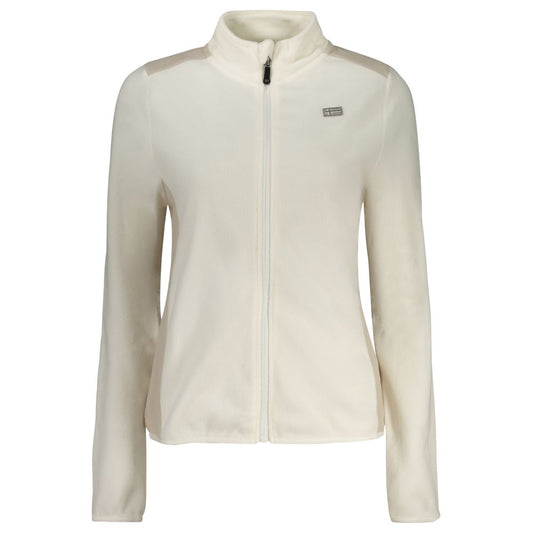 Norway 1963 White Polyester Sweatshirt with Contrasting Details