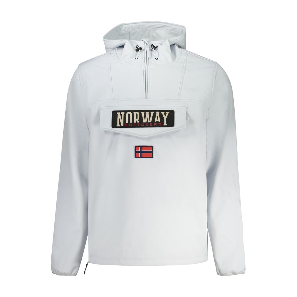 Norway 1963 Gray Polyester Soft Shell Jacket with Hood